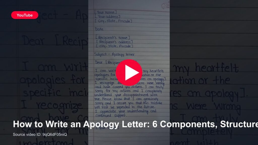 How to Write an Apology Letter: 6 Components, Structure, and Examples That Work