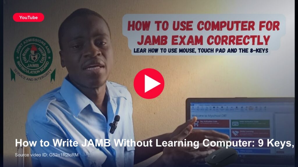 How to Write JAMB Without Learning Computer: 9 Keys, Mouse Guide, and CBT Tips (2026)